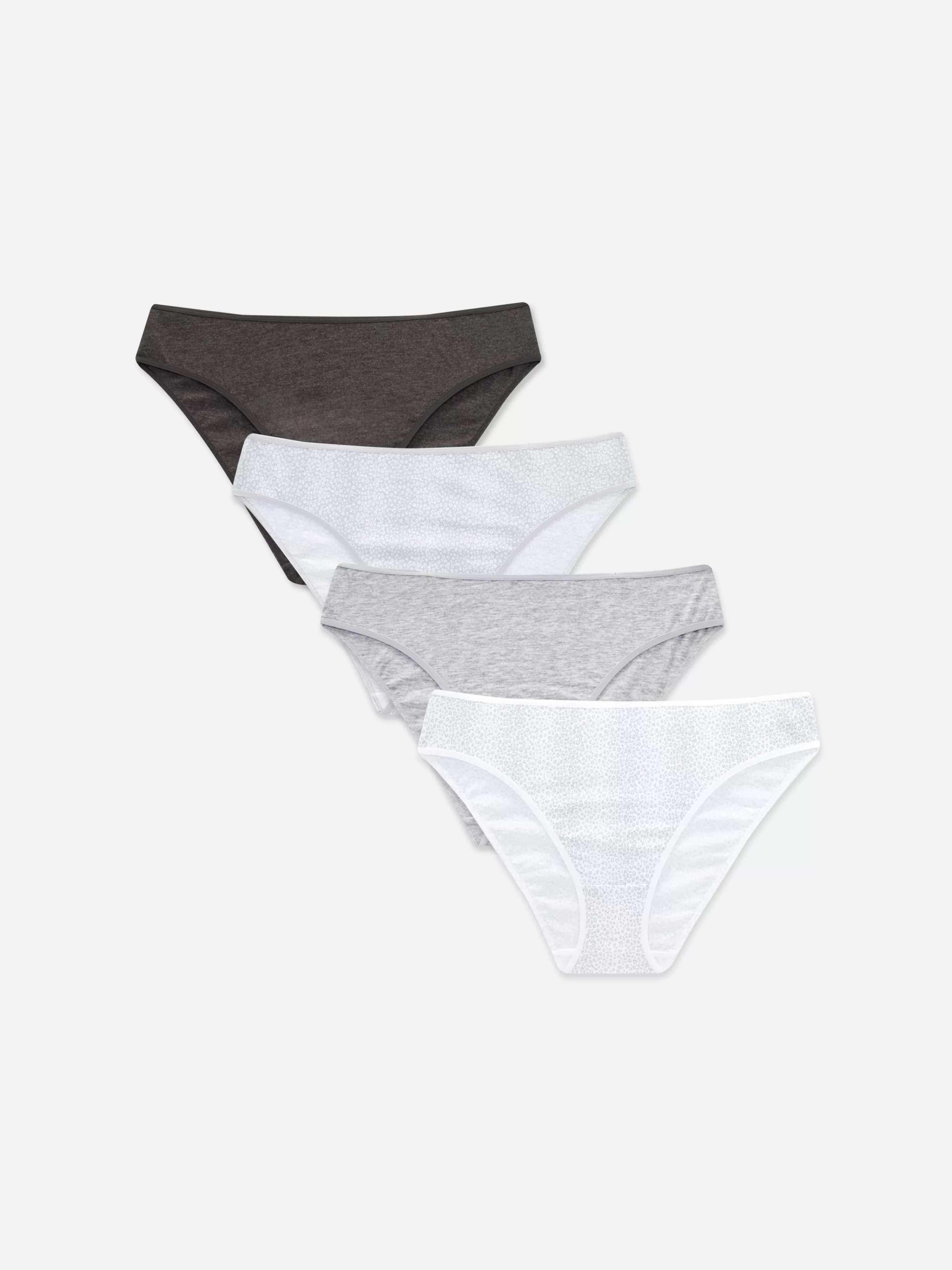 Primark Slips | Bikinislips Für Den Alltag, 4er-Pack Grau