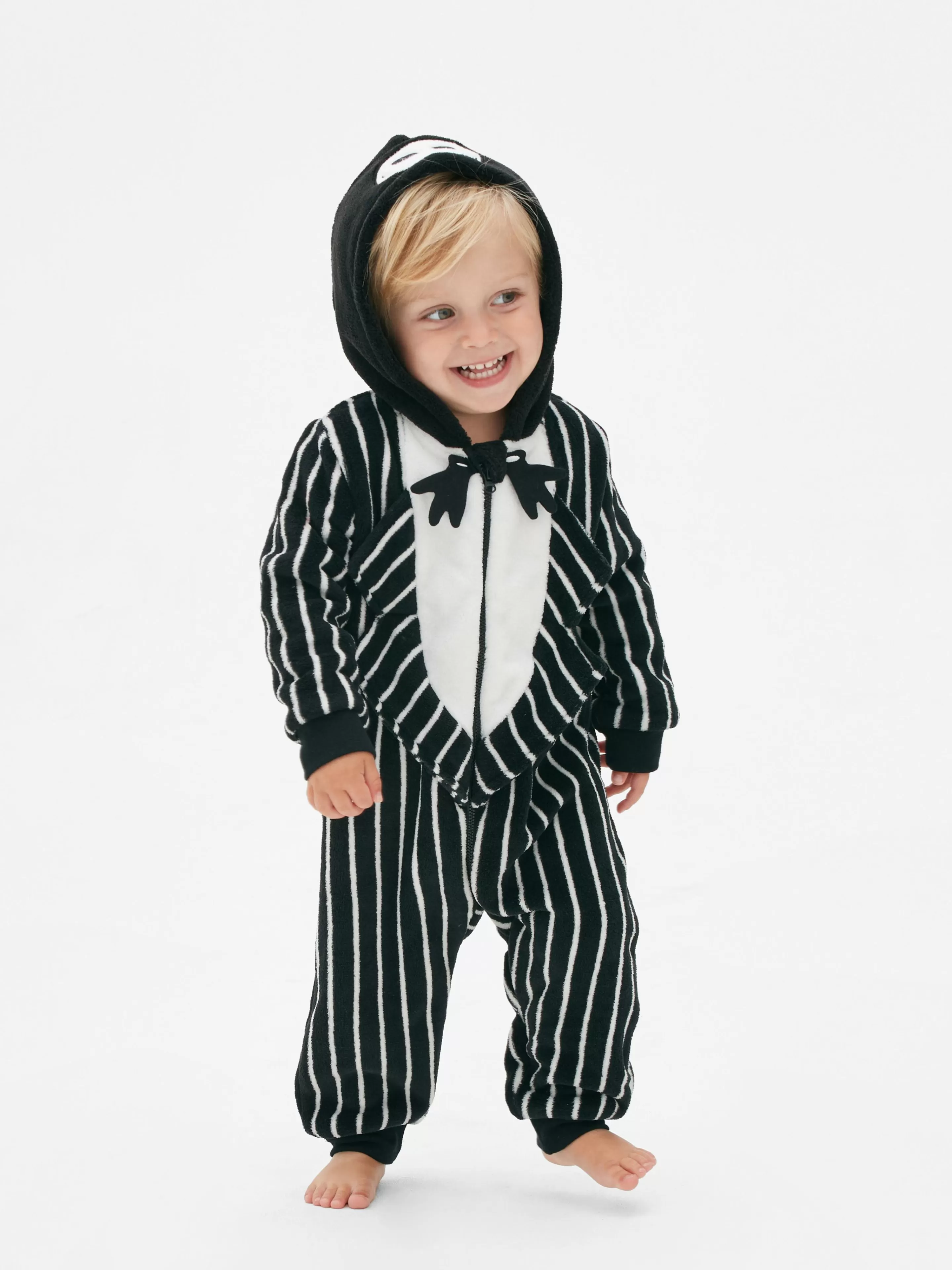 Primark Halloween-Kostüme Für Kinder | The Nightmare Before Christmas | „Disney Tim Burtons The Nightmare Before Christmas“ Einteiler Für Babys Schwarz/Weiß