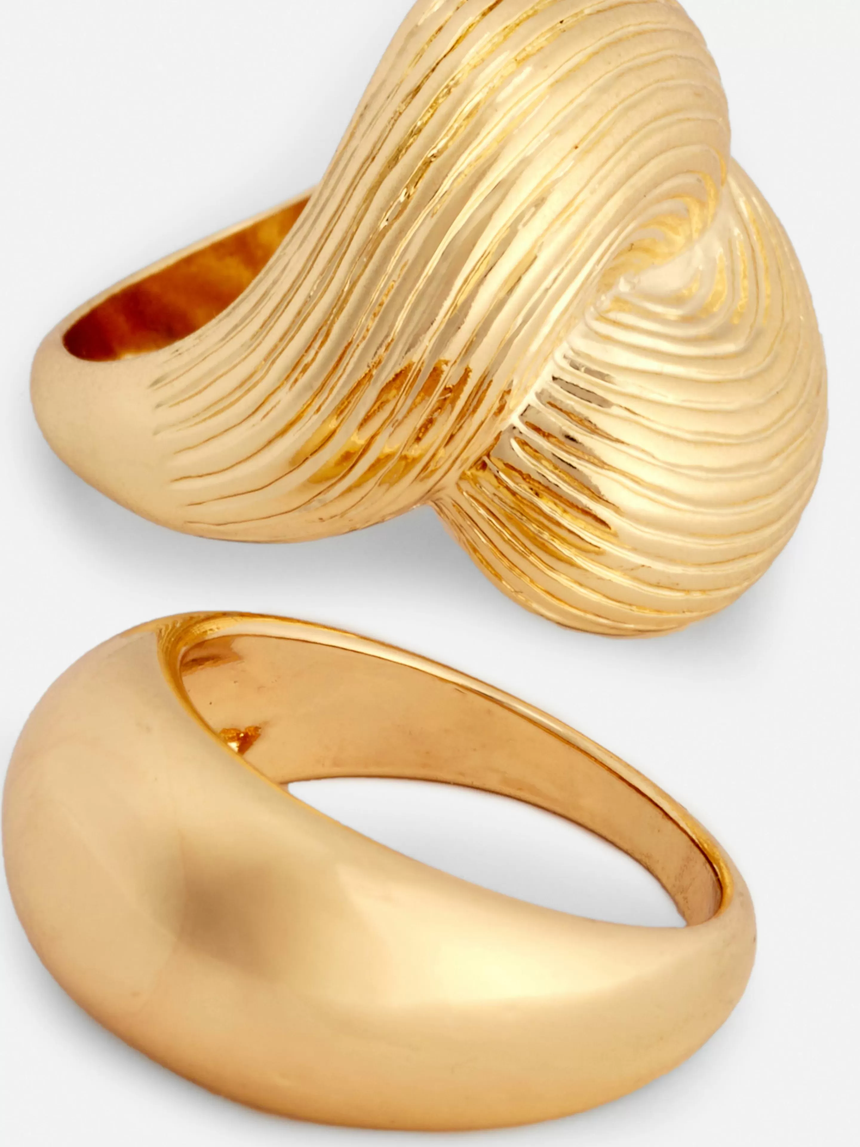 Primark Schmuck | „Rita Ora“ Ringe Im Vintage-Stil, 2er-Pack Gelb