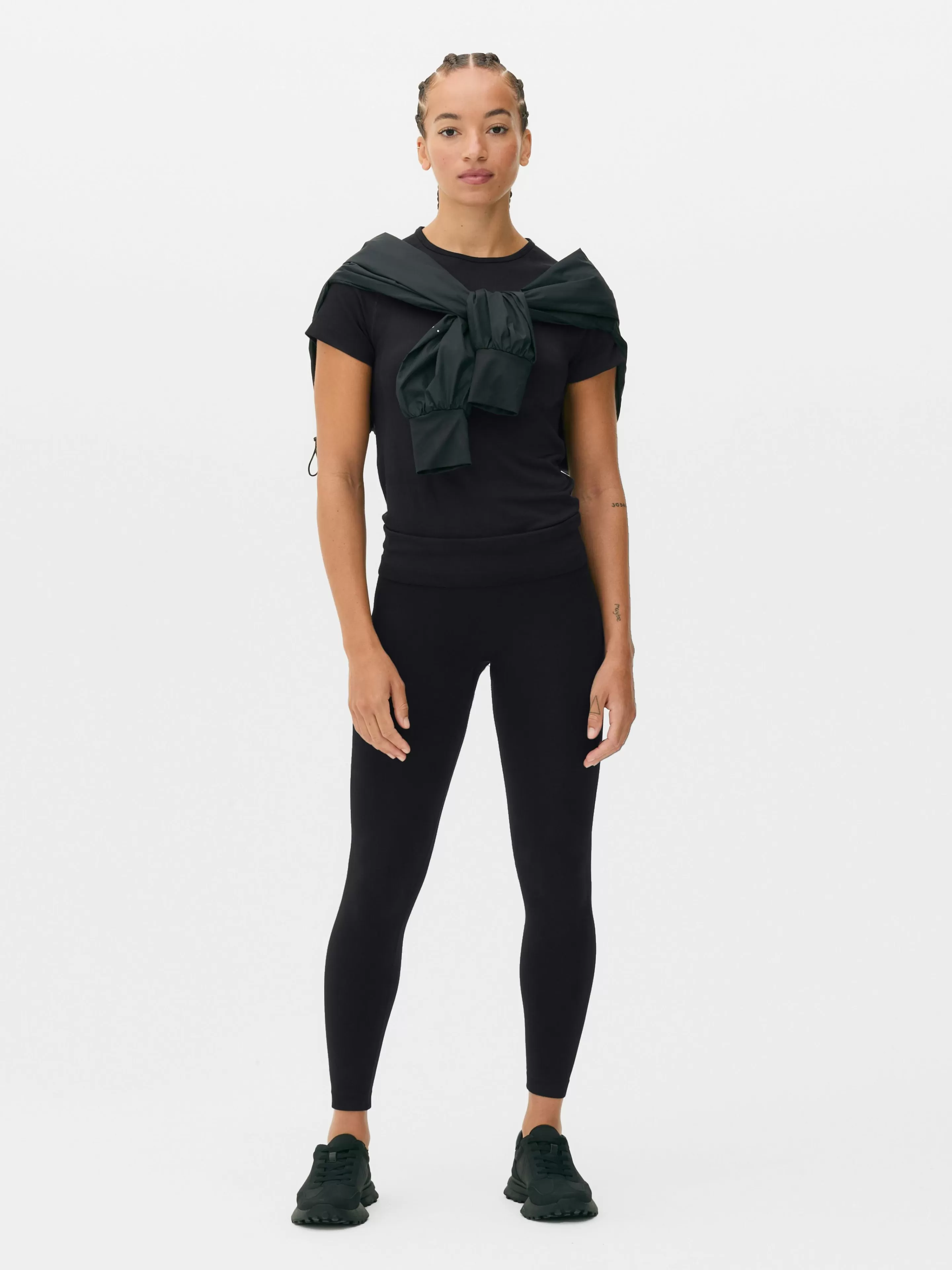 Primark Fitnesskleidung Und Activewear | Sportliches Performance-T-Shirt Schwarz